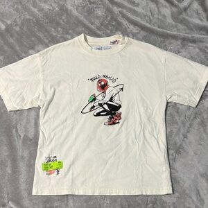 Zara White Graphic Miles Morales T-Shirt